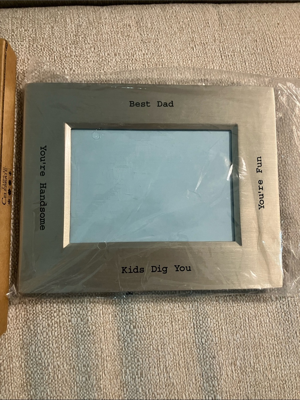 Department 56 Silver "Best Dad" Picture Frame